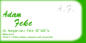 adam feke business card